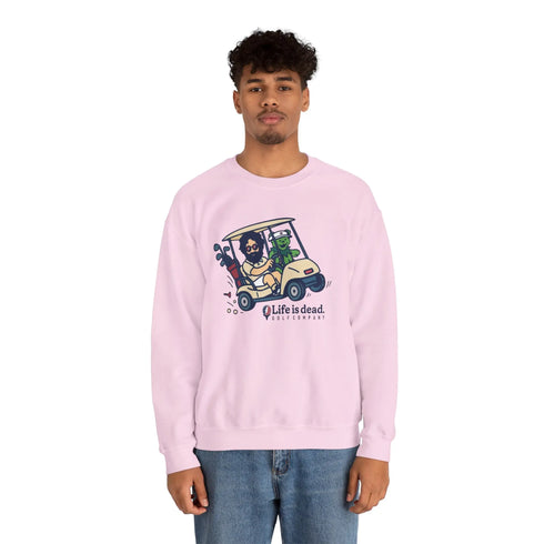 Grateful Dead - Joy Ridin' Jerry and The Bear | Life is dead. Crewneck Sweatshirt - StealieShop